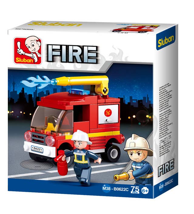 Builder Bricks - Fire Fighting Vehicles (Blind Shipping Random Surprise)