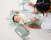 Organic Cotton Travel Changing Mat, Diaper Bag Changing Pad, Sage Green