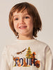 4021 Mayoral Mini Boys Eco-Sustainable On Route Forest Friends L/S TShirt - Cream