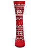 Women's Cashmere Blend Crew Socks - Fair Isle Wintry Frost