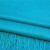 Solid Pashmina Shawl Scarf for Dress: Turquoise