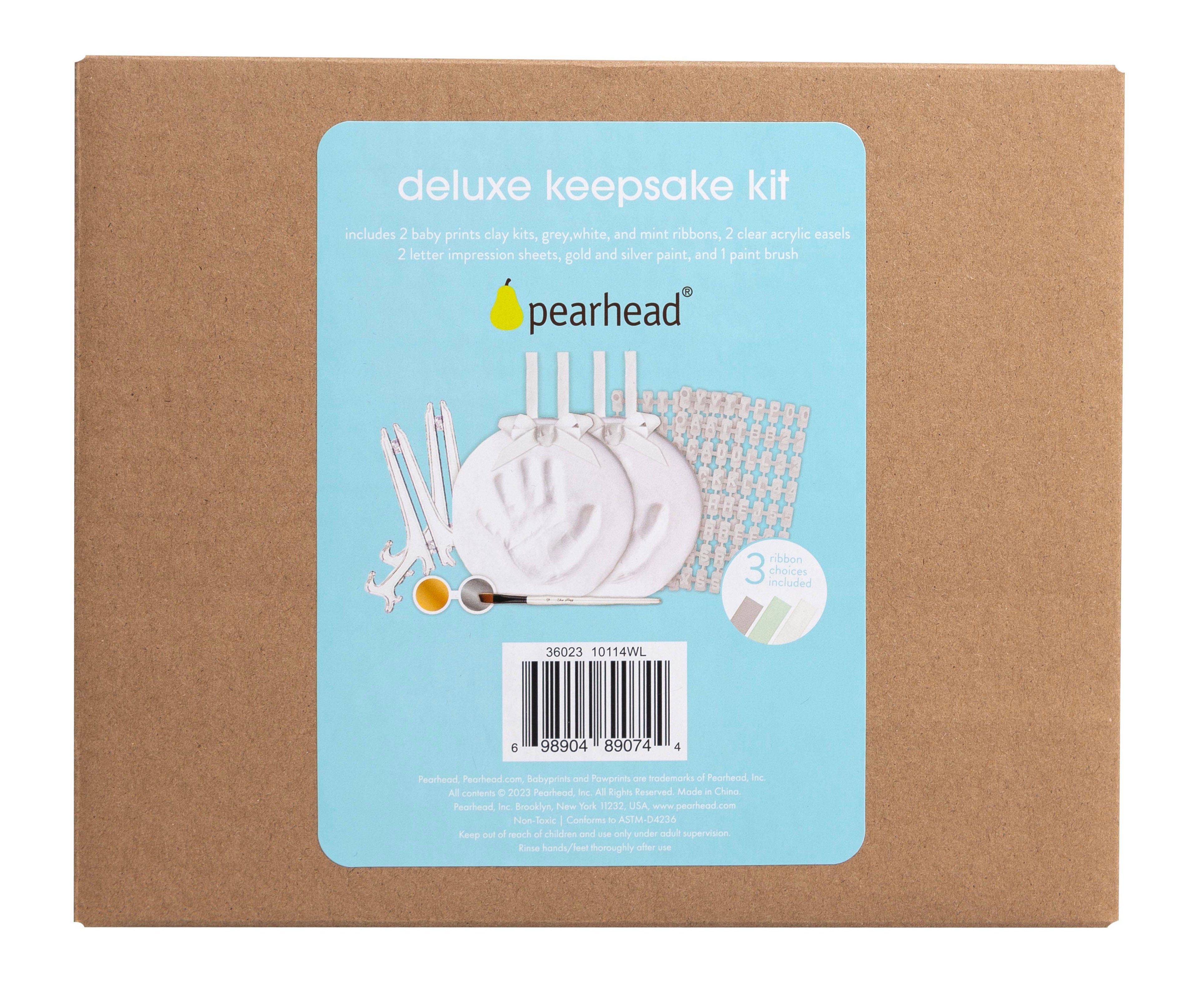 Deluxe No Bake Clay DIY Handprint And Footprint Keepsake