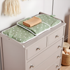 Organic Cotton Travel Changing Mat, Diaper Bag Changing Pad, Sage Green