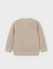 4385 Mini Boys Eco-Sustainable Cotton Knit Zippered Cardigan - Chai waffle knit