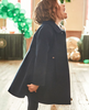4440 Mini Girls Classic Formal Dress Coat Navy Blue lifestyle side 