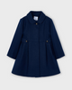 4440 Mini Girls Classic Formal Dress Wool Coat - Navy