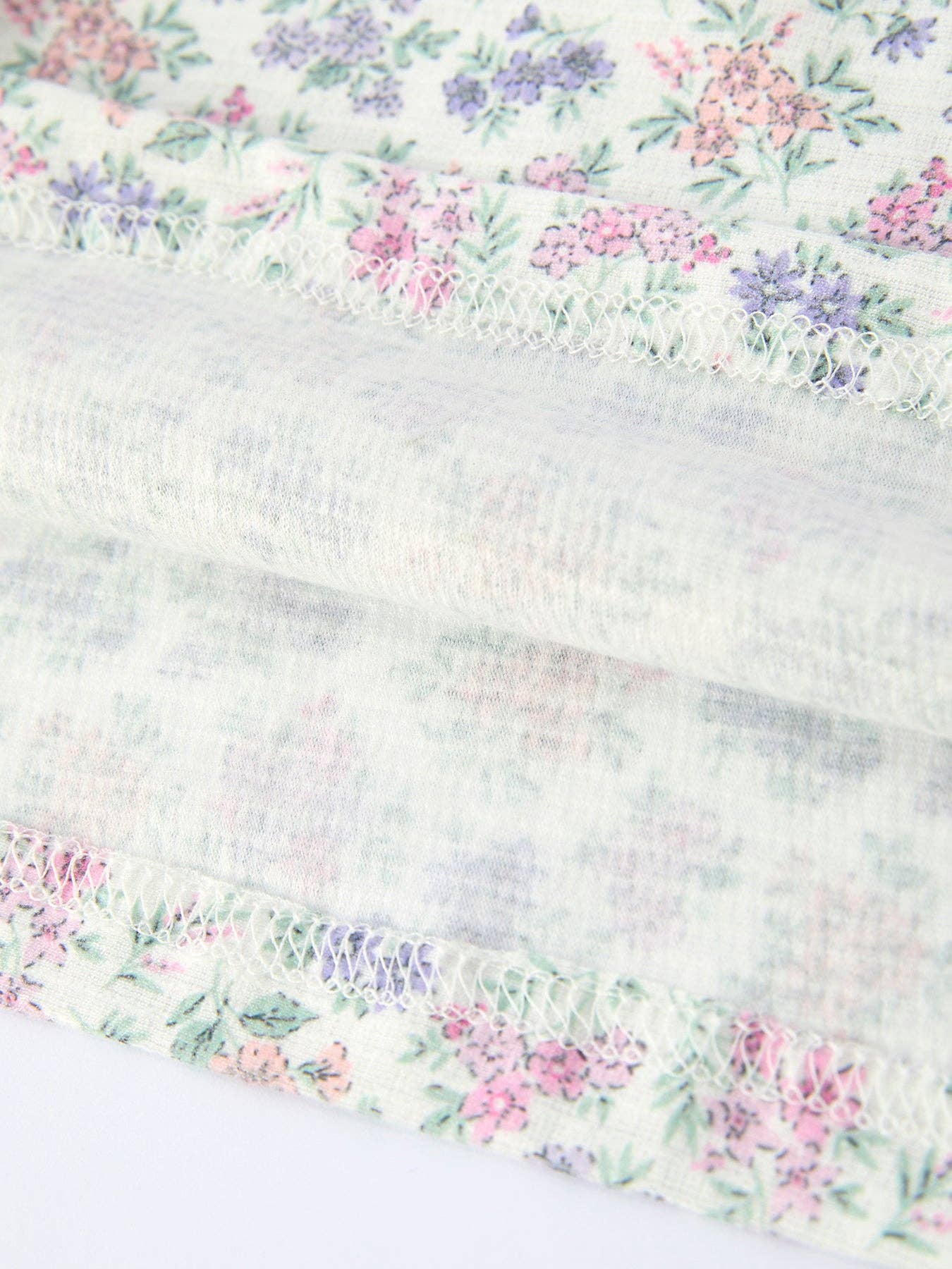 Embroidered Smocked Spaghetti Strap Dress - Purple Tulips
