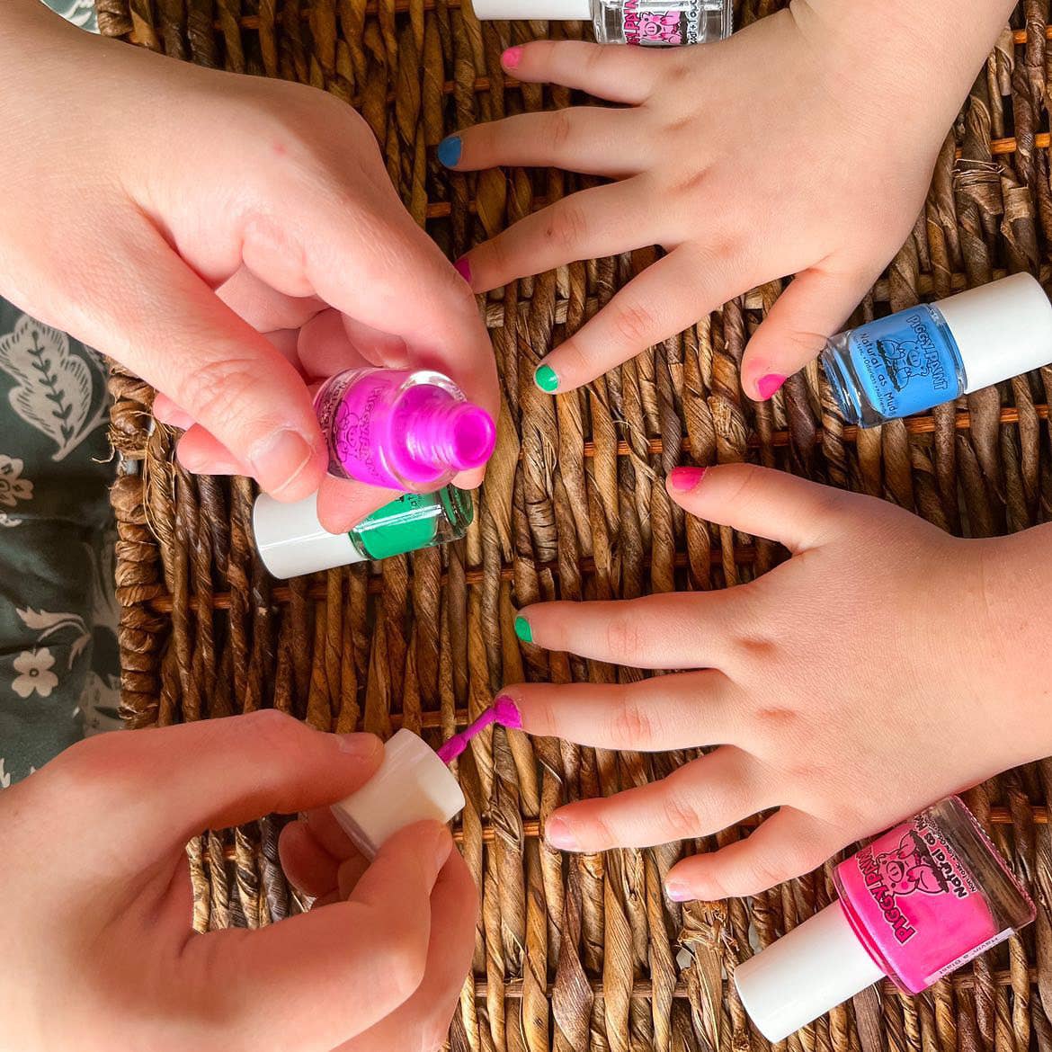 Piggy Paint Non-Toxic Nail Art Kids Nail Stickers - Hearts