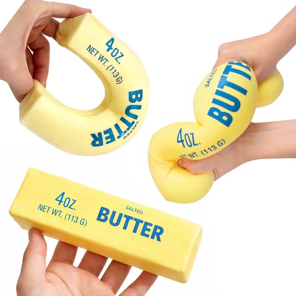 Slow Rise Squishy Sensory Toy - Butter Stick Shape Squeeze Stress Relief Toy