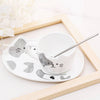 Kawaii Cat Ceramic Mug Cup, Saucer, and Spoon 3PC Set