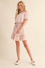 Tween and Teens 2PC Peasant Top and Skirt Set - Light Pink