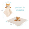 Organic Cotton Muslin Lovey Blanket, UNISEX Fox Snuggle