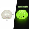 Slow Rise Squishy Sensory Toy - Glow In The Dark Bao Bun Dumpling Squeeze Squishy Stress Relief Toy