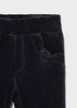 Girls Mayoral Corduroy Navy Blue Pants, Elastic Waistband, Front Pockets