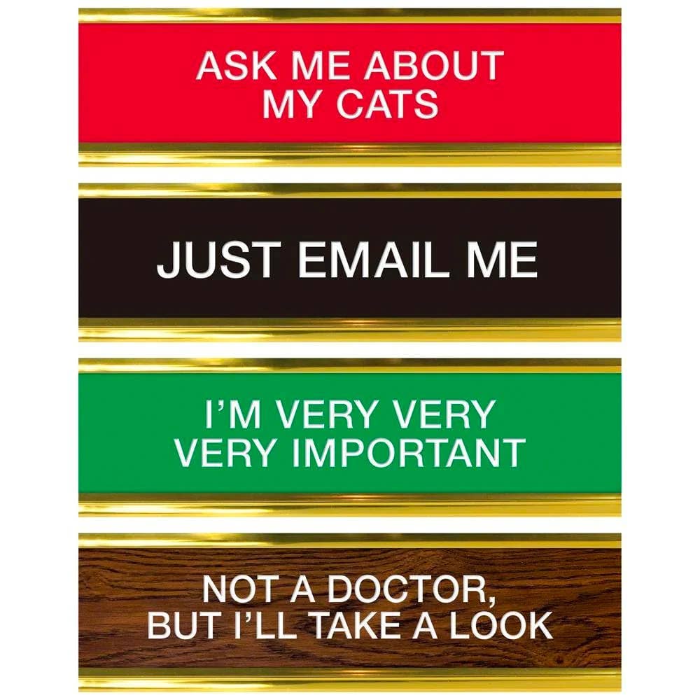 Daily Desk Plaque - Desktop Flip Book Gift - 50 Fun Phrases
