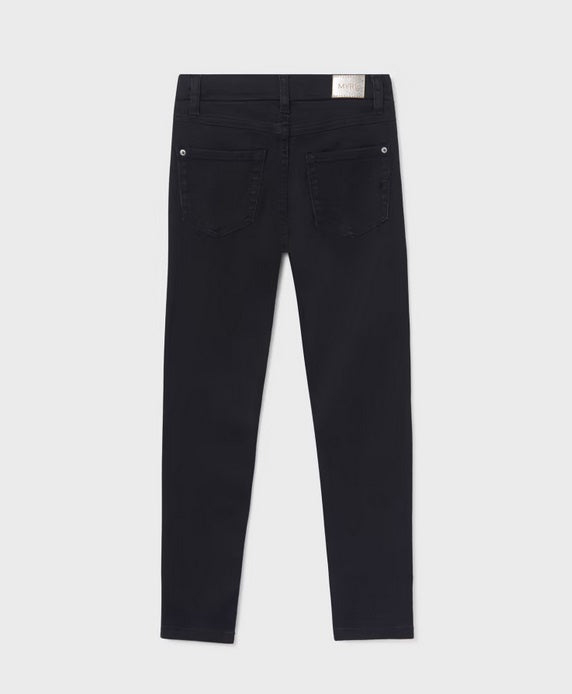 578 Mayoral Tween/Teen Girls Basic Denim Jeans, Pull-on Waistband Black