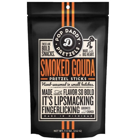 SNACKS: Pop Daddy Smoked Gouda Pretzel Sticks 7.5 oz