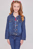 Tween/Teen Girls Classic Denim Jacket - Med Wash