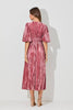 Women's/Junior Velvet Midi Dress with Pockets - Deep Dusty Rose