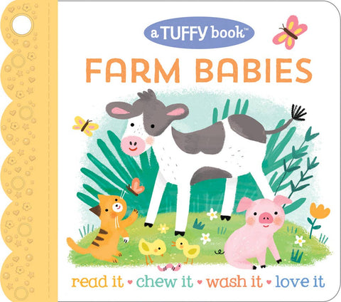 Teething Book - Tuffy Teether Indestructible Book: Farm Babies