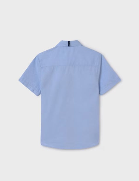 6116 Tween/Teen Boys S/S Button Up Dress Shirt - Sky Blue