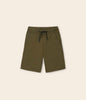 6249 Mayoral Teen Boys Soft Cotton Drawstring Bermuda Shorts, Olive Green