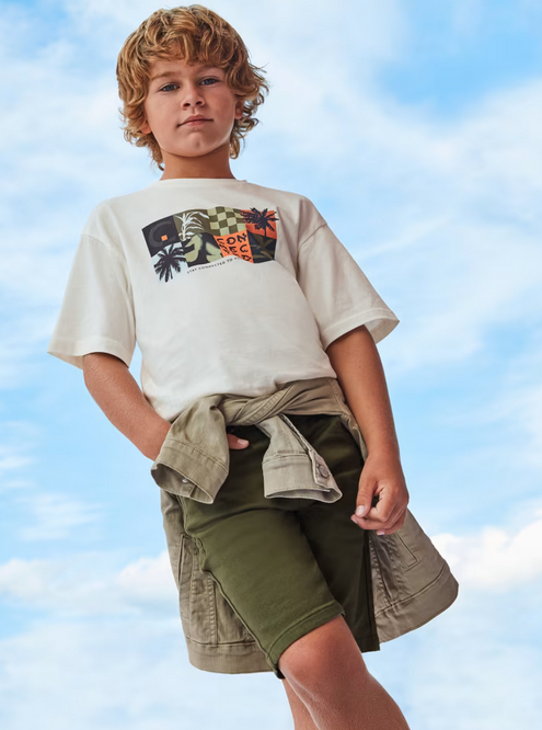 6283 Tween/Teen Boys Bermuda Shorts - Jungle Green