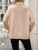 Convertible Cowle Neck to Off Shoulder Long Sleeve Sweater Top