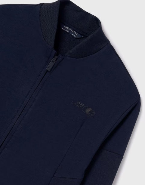 6474 Junior Boys Zippered Jacket - Navy