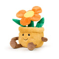 Plush Warmies Stuffed Animals, Orange Flower Pot 13" Warmies® Heatable