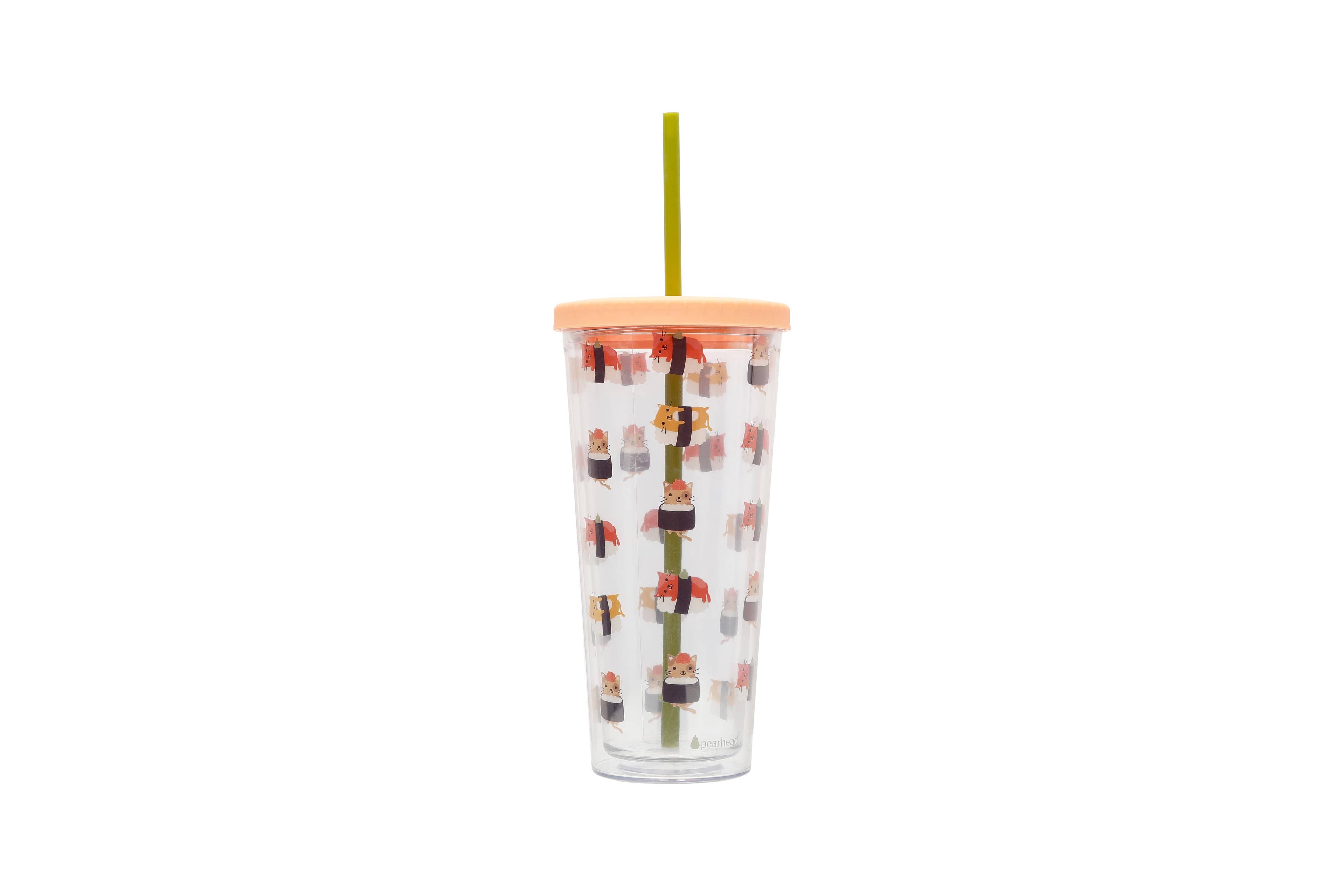 Cat Print Water Tumbler