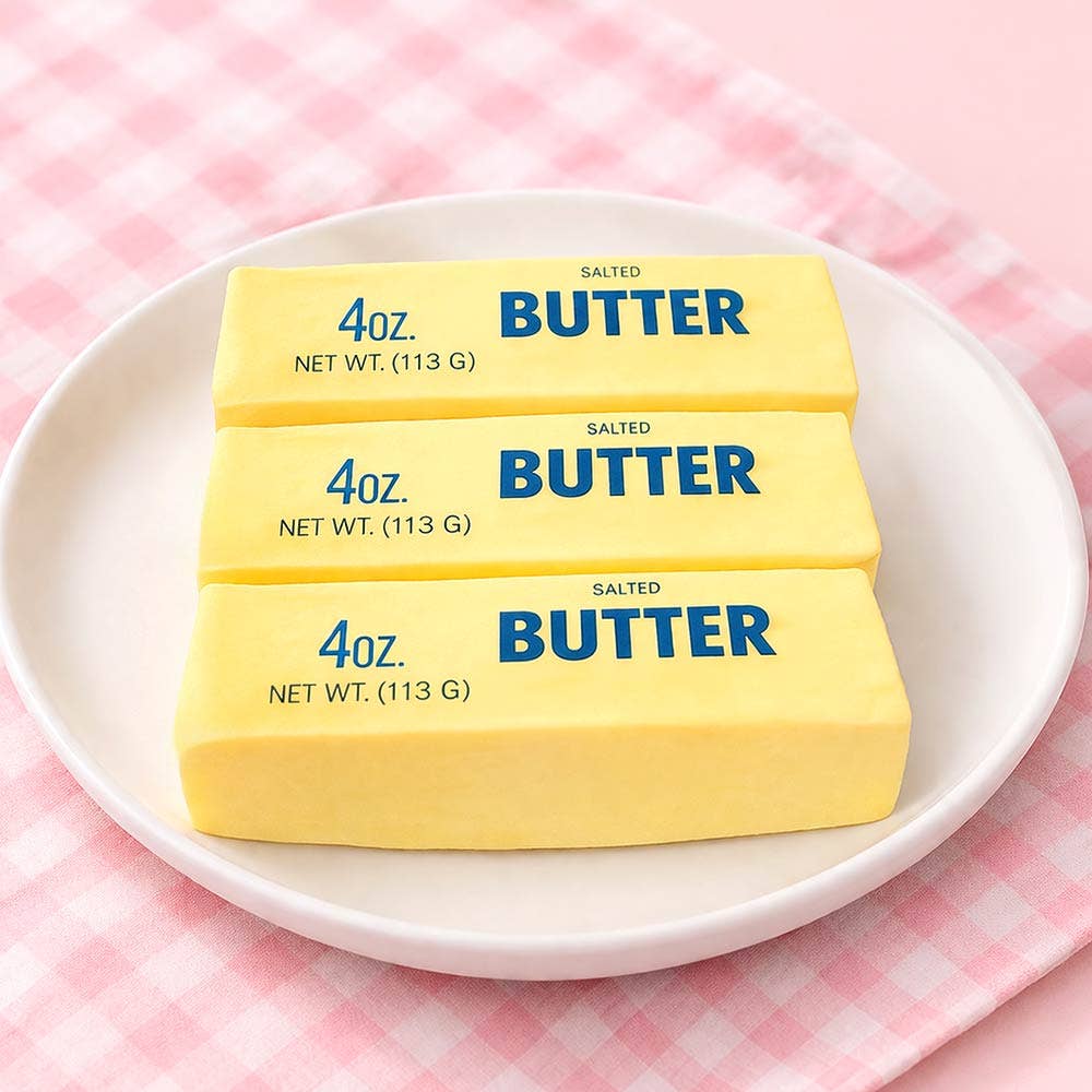 Slow Rise Squishy Sensory Toy - Butter Stick Shape Squeeze Stress Relief Toy