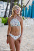 Tween/Teen Reversible Eco-friendly, Sustainable Swim Bottoms - Isla Corsica Nat/Lt Lavender, Full Coverage