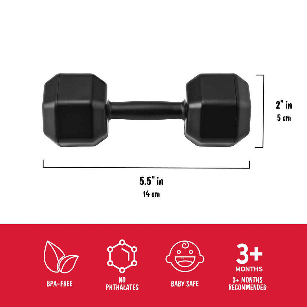 Buff Baby - Dumbbell Rattle Baby Toy