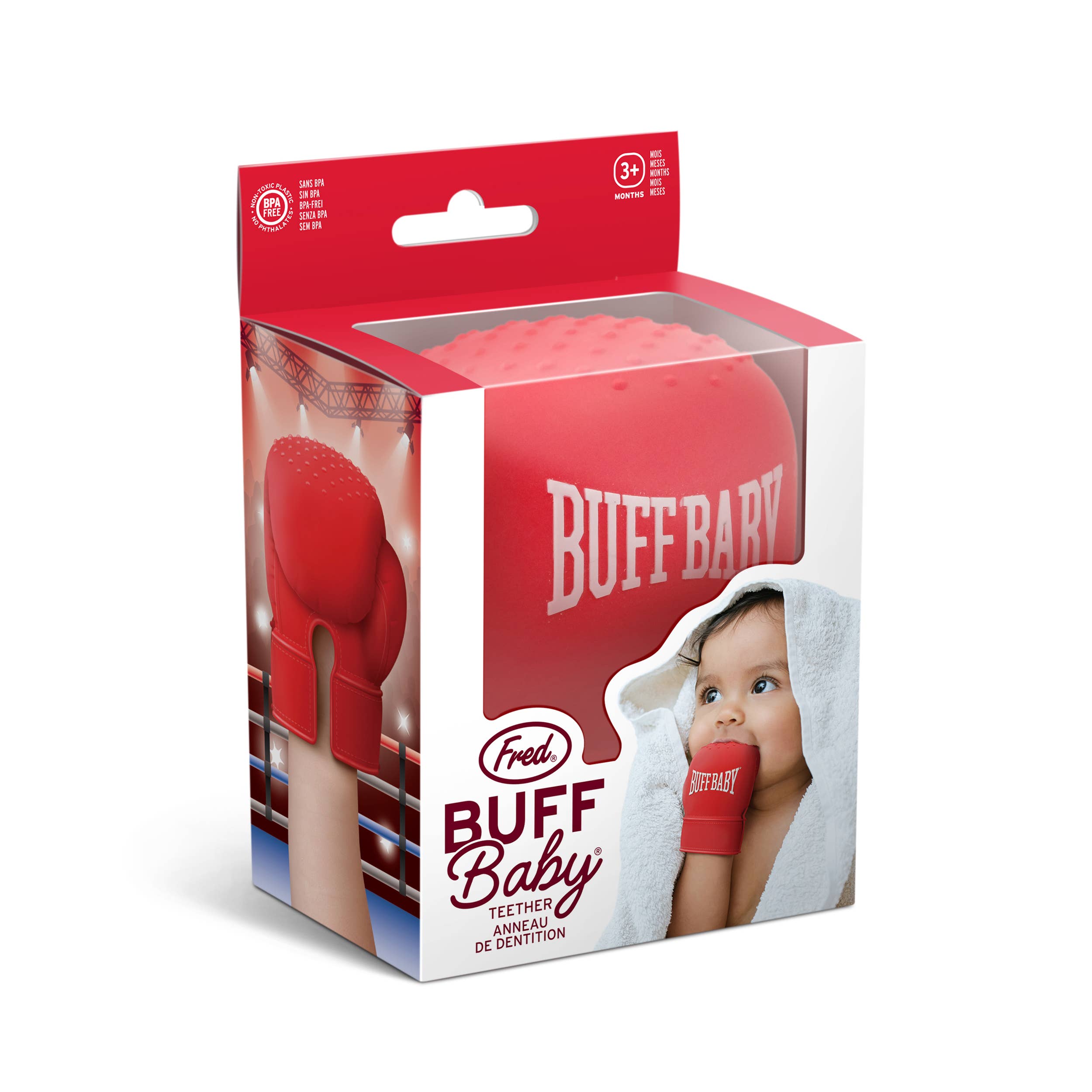 Buff Baby Silicone Teething Toy, Boxing Glove Teething Mitt