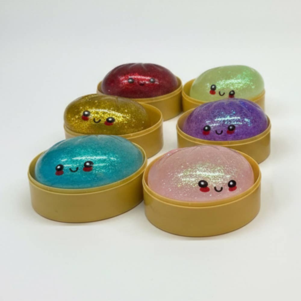 Slow Rise Squishy Sensory Toy - Bright Mystery Squishy Glitter Dumpling Stress Relief Toy