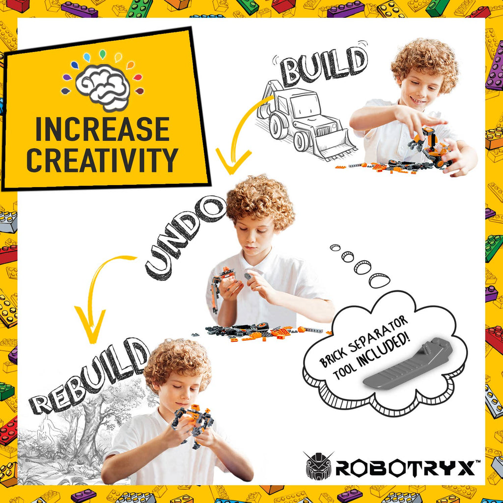 Robotryx Block Builder Set 3-in-1 (221pcs), 6Y-Adult