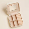 Leatherette Square Travel Jewelry Box - Vintage Ditsy Pink Floral