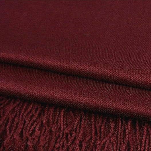 Solid Pashmina Shawl Scarf - Cocoa Medium Brown