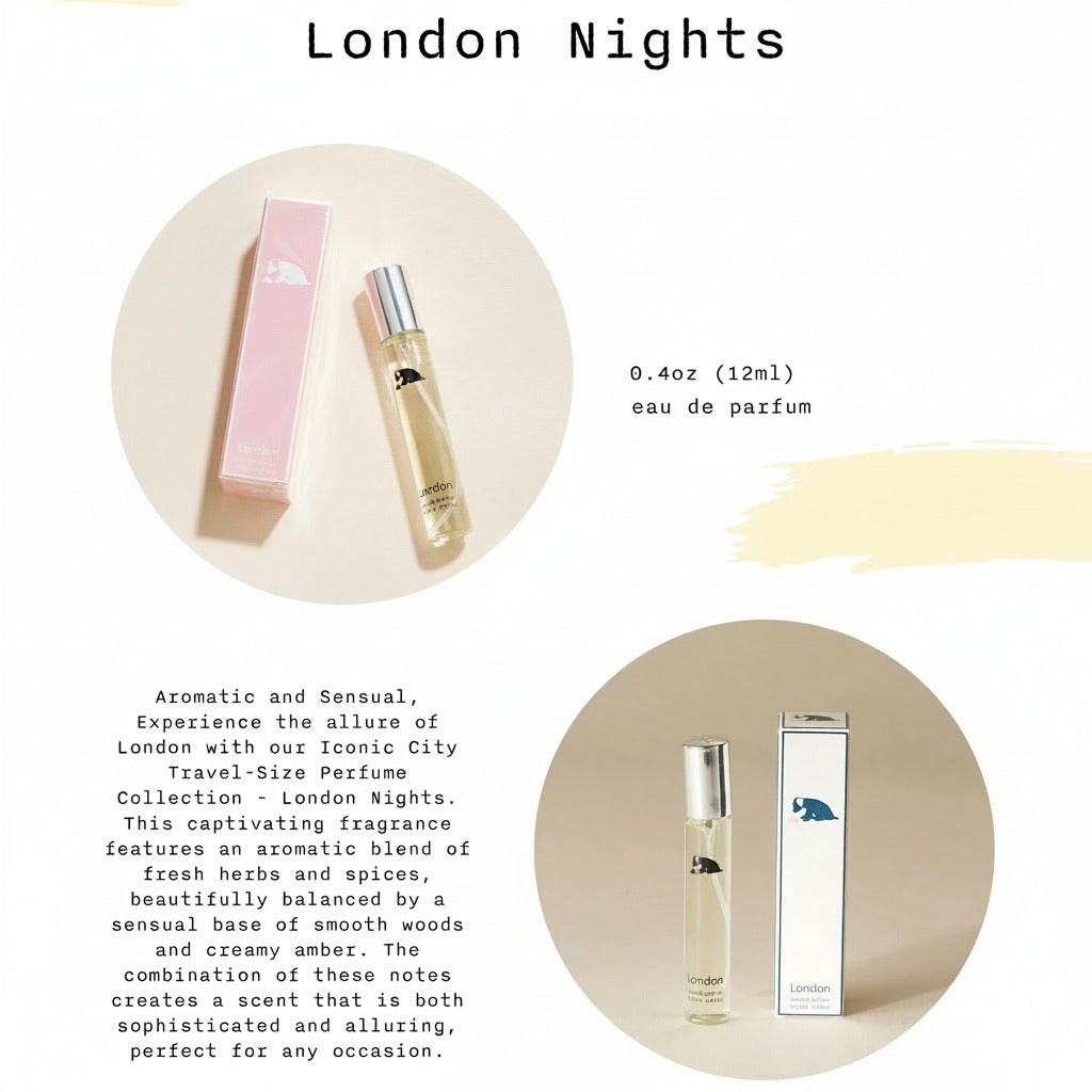 Iconic Cities - Travel Size Mini Perfume, 0.4 floz, London
