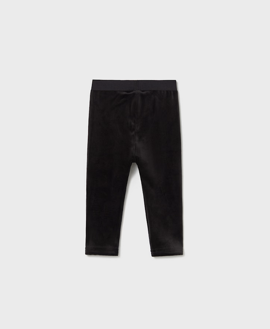 727 Toddler Girls Soft Velvet Leggings - Classic Black Playground essentials