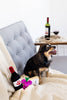 Dog Chew Toy Pawrcuterie Board 3PC Plush and Squeaker Toys Set, Wine, Grapes, and Cheese