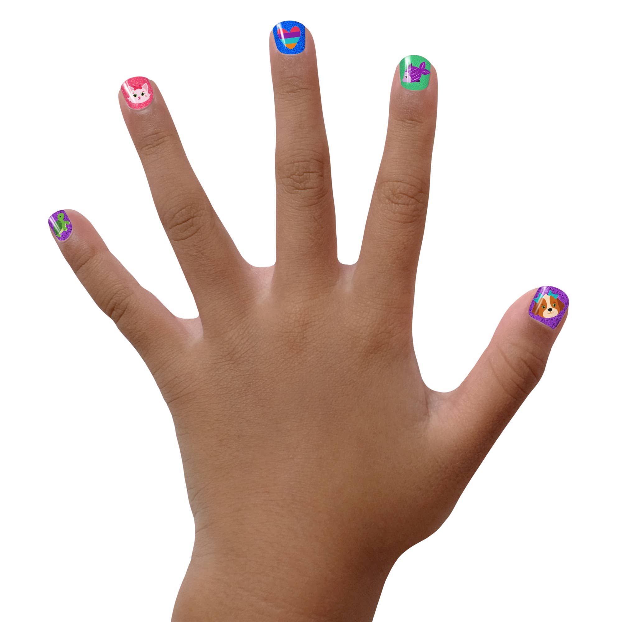 Piggy Paint Non-Toxic Nail Art Kids Nail Stickers - Playful Pets