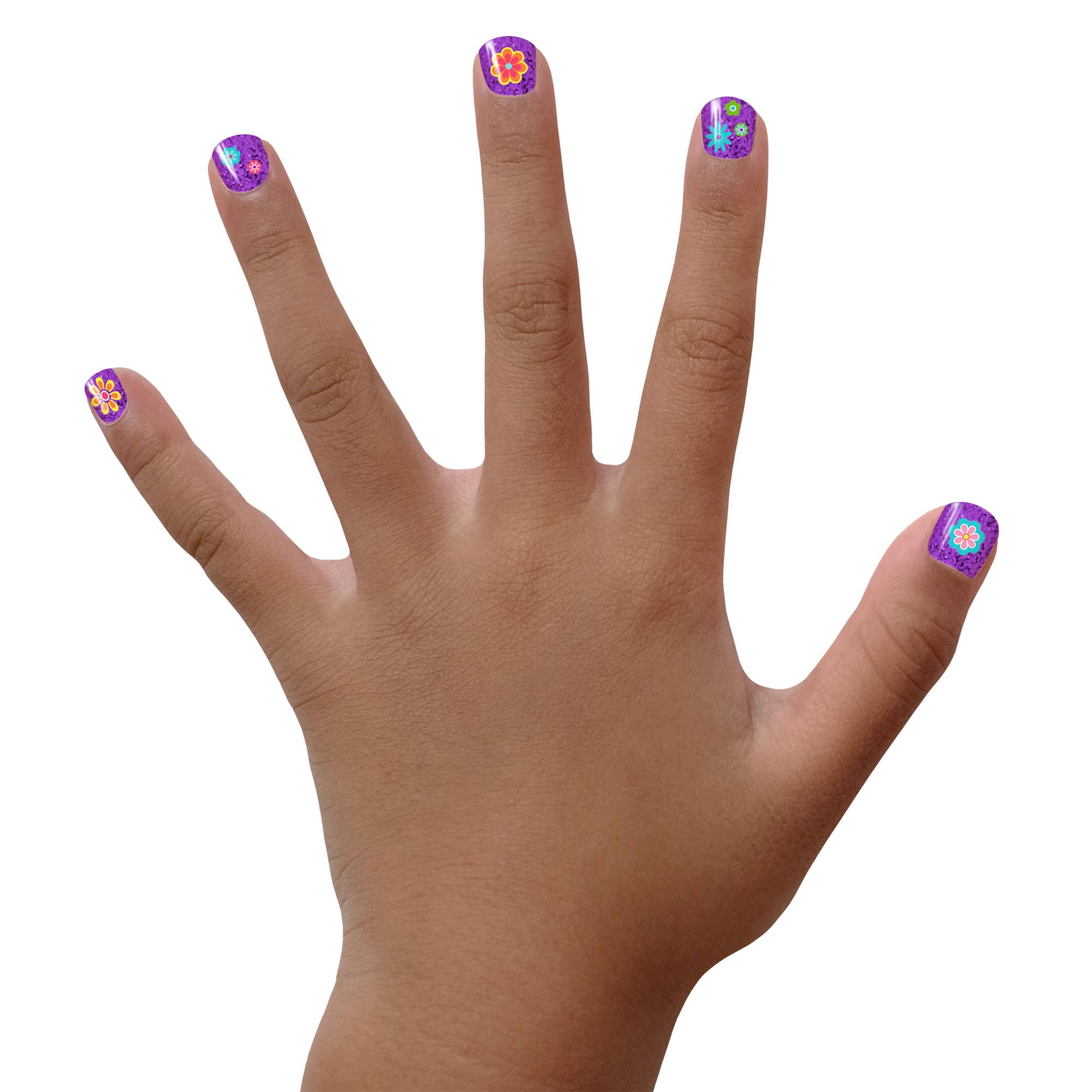 Piggy Paint Non-Toxic Kid-Safe Scented Nail Polish Set with Nail Stickers - Shimmer and Sparkle