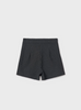 7907 Teen/Tween Girls Skort - Lead Charcoal Grey Pinstriped