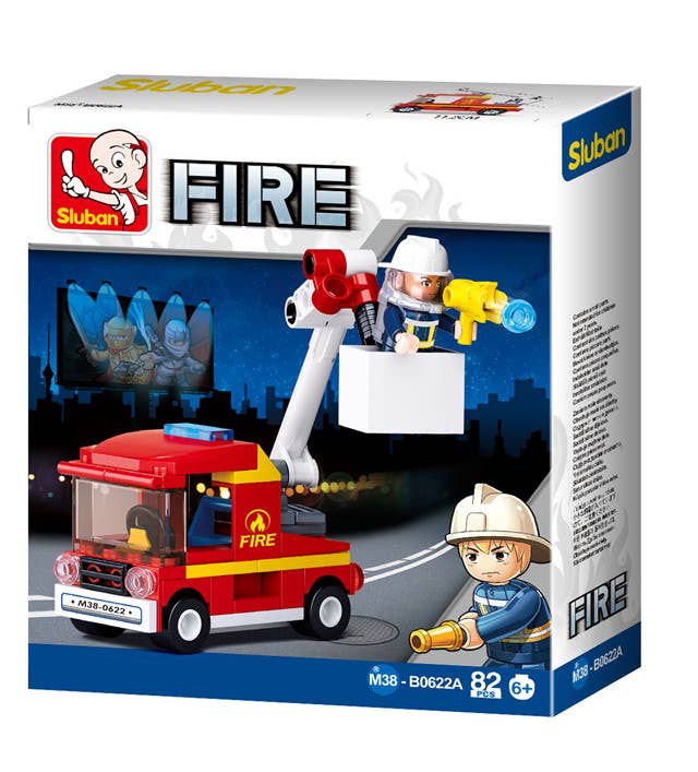 Builder Bricks - Fire Fighting Vehicles (Blind Shipping Random Surprise)