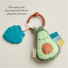 Itzy Pal™ Plush Soft Sensory Toy + Teether: Avocado