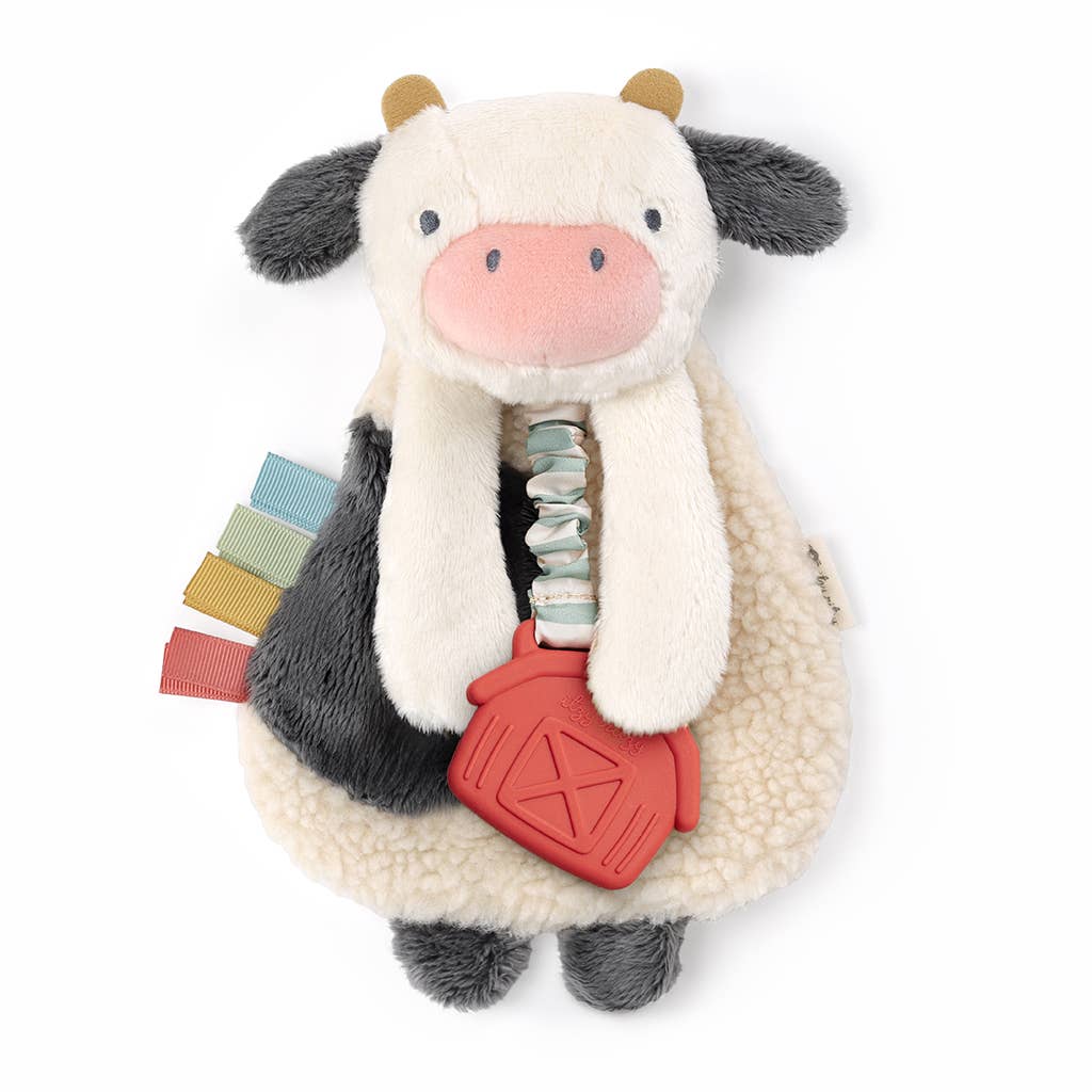 Itzy Friends Soft Toy Sensory Lovey™ Plush - Cow