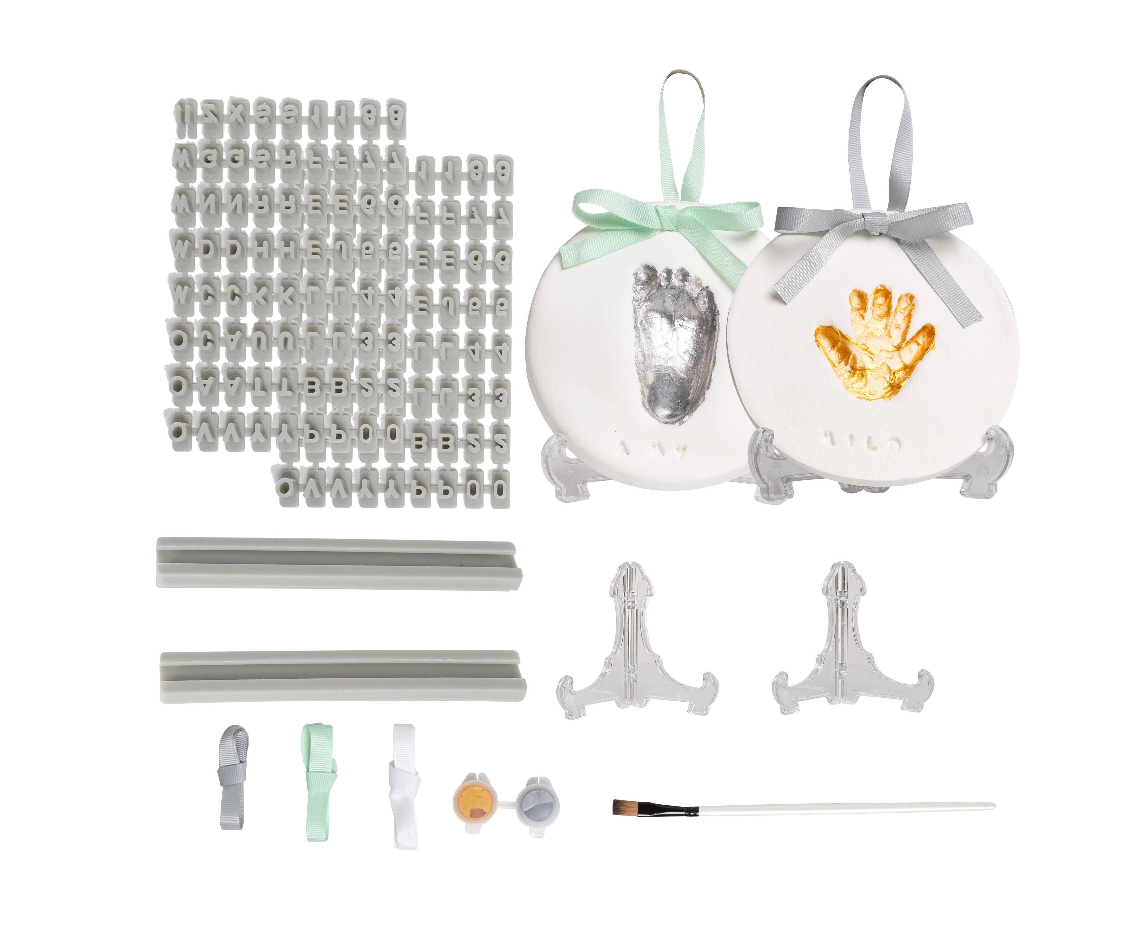 Deluxe No Bake Clay DIY Handprint And Footprint Keepsake
