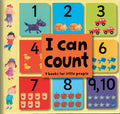 I Can Count set of 9 mini board books, case front with numbers 1 to 10